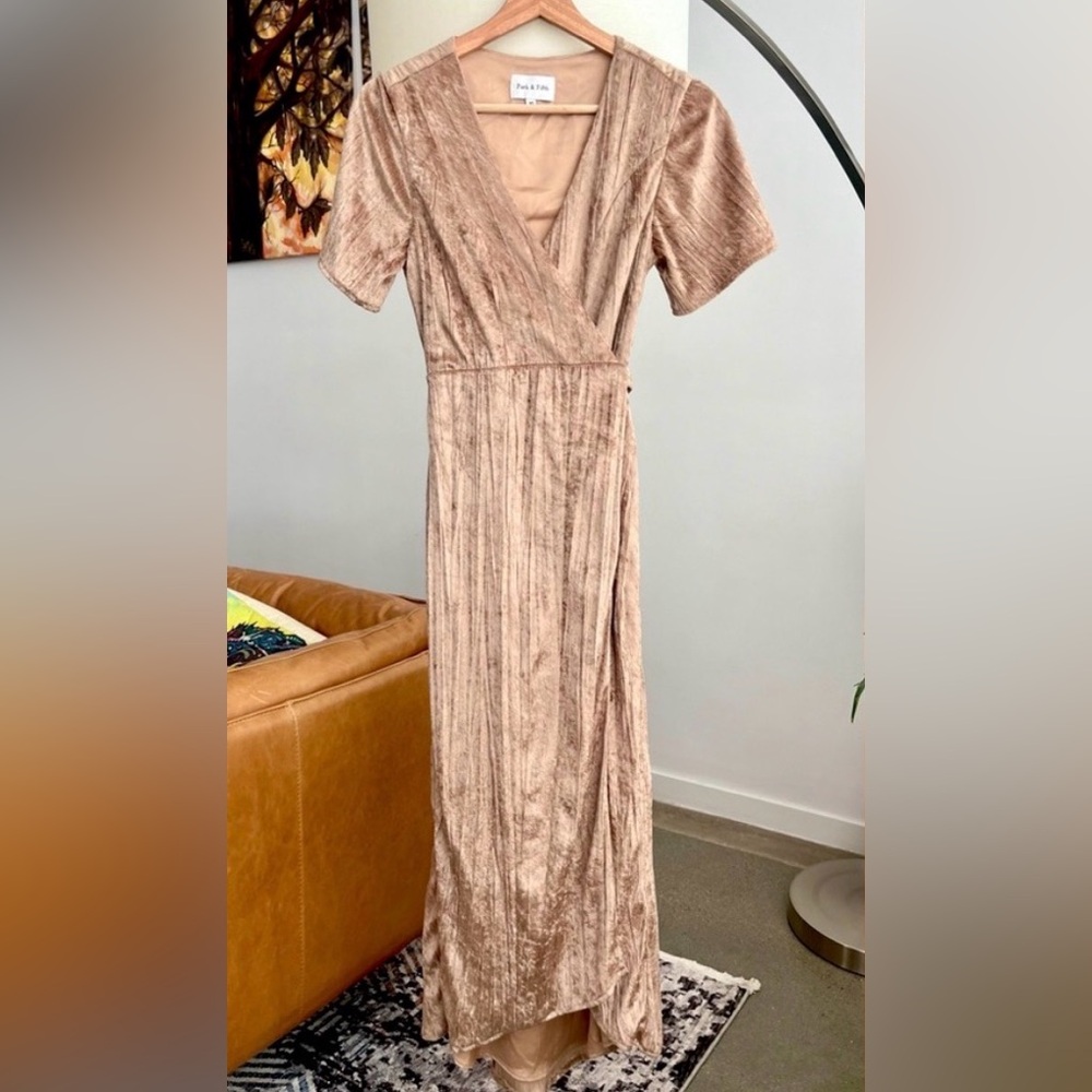 Park & Fifth Velvet Wrap Maxi Dress